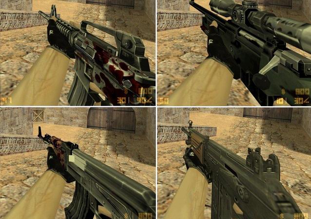 CS 1.6 main weapons