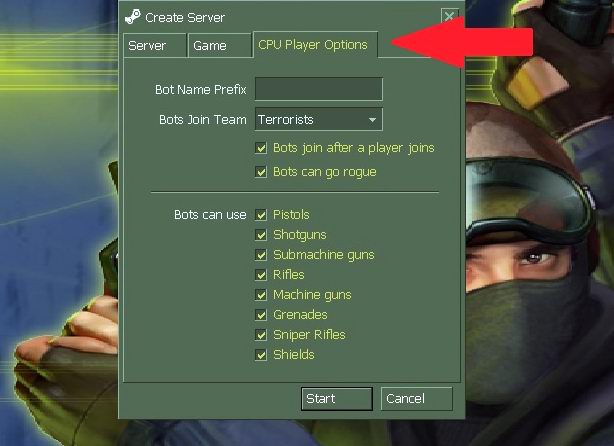 CS 1.6 with bots